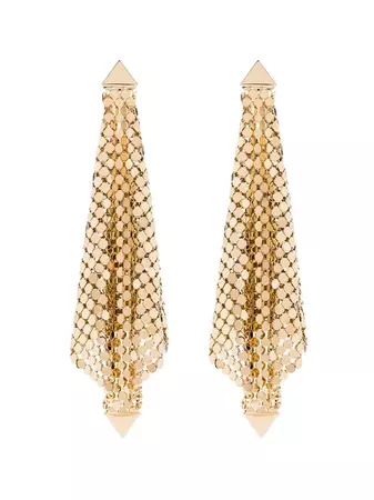 Rabanne gold-tone Chain Mesh Earrings - Farfetch