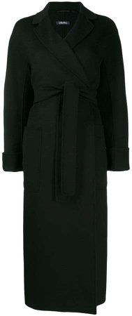 'S belted maxi coat