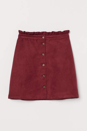 Paper Bag Skirt - Red
