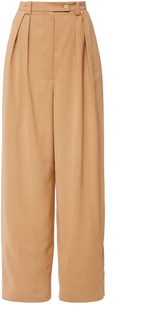 Charlotte Pringels Lotus Front-Pleated Trousers Size: 34