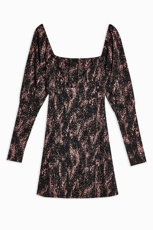 Spotted Crinkle Gypsy Mini Dress | Topshop