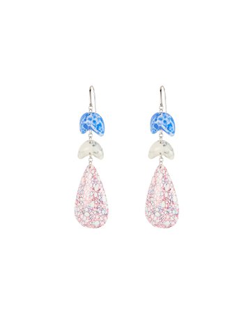 Isabel Marant Marbled Tiered Drop Earrings | INTERMIX®