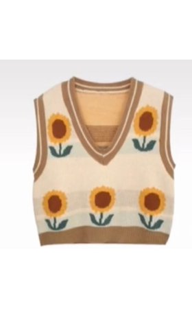 sunflower sweater vest