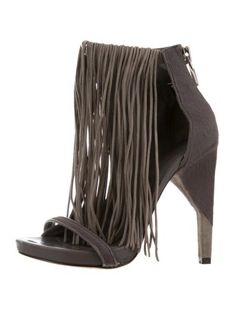 Alexander Wang Dree Fringe Sandals - Shoes - ALX48625 | The RealReal