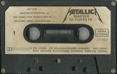 Metallica cassette - Pinterest