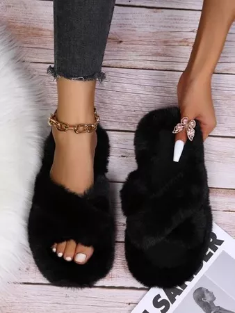 Search black slippers | SHEIN USA