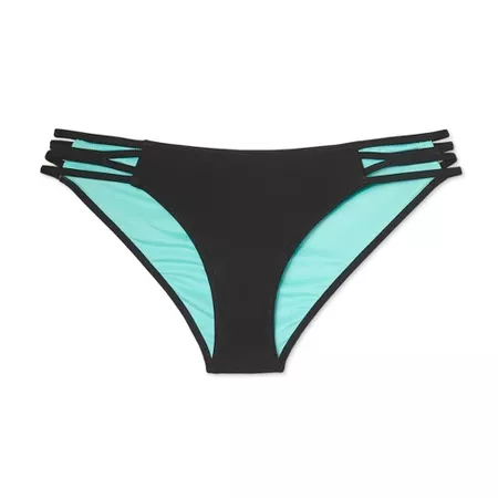 Women's Sun Coast Strappy Cheeky Bikini Bottom - Shade & Shore™ Black : Target