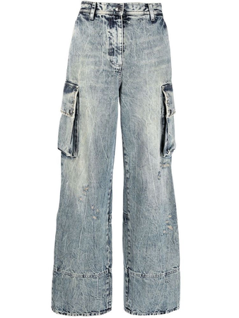 Just Cavalli high-waist wide-leg jeans
