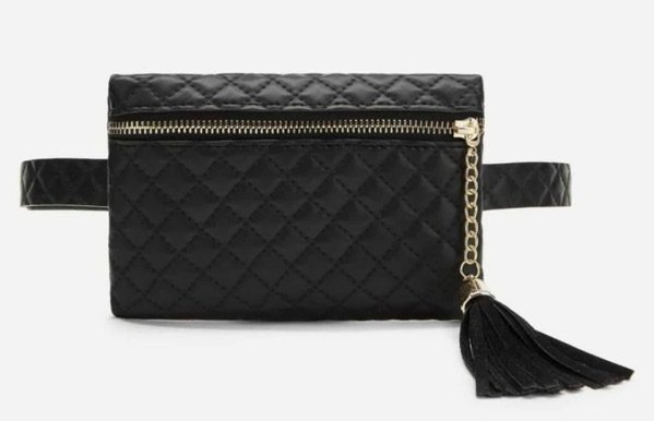 Tassel Detail Quilted Fanny Pack