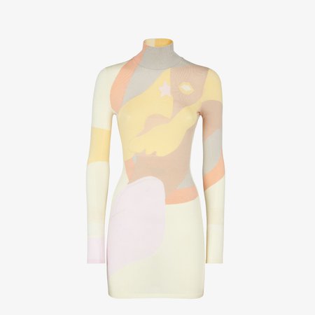 Dress - Multicolor viscose dress | Fendi