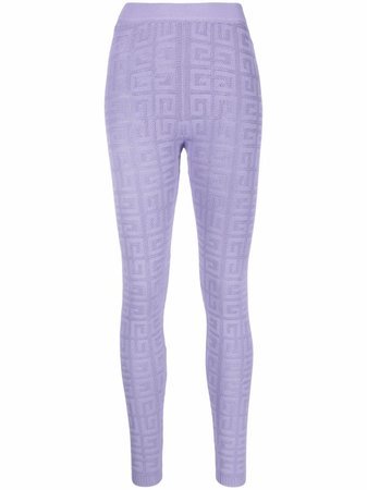 Shop Givenchy crochet monogram leggings with Express Delivery - FARFETCH