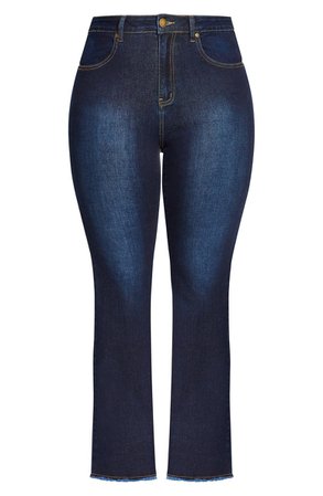 City Chic Classic Flare Leg Jeans | Nordstrom