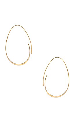 EIGHT by GJENMI JEWELRY Egg Hoops in 14K Plated Gold | REVOLVE