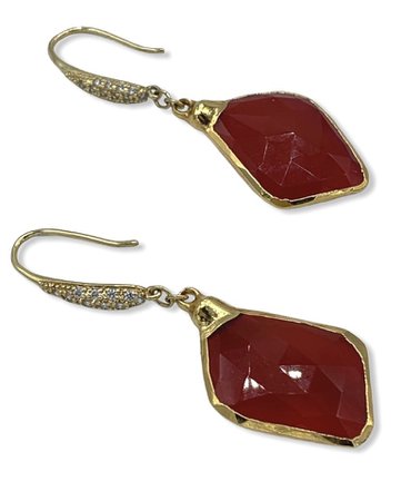 Belaroca Jewelry Ruby Gemstone gold earrings