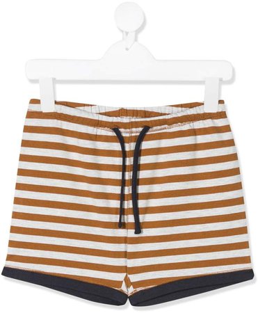 drawstring striped shorts