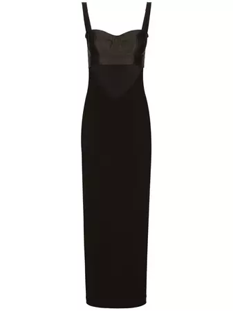 Dolce & Gabbana contrasting-panel fitted dress