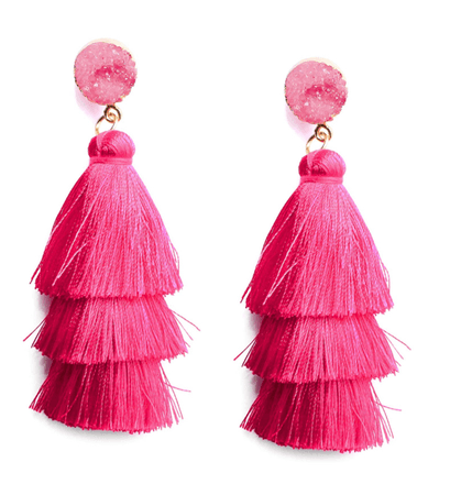 pink earrings Amazon