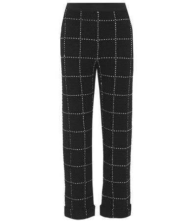 Balmain - Plaid tweed straight-leg trousers | Mytheresa