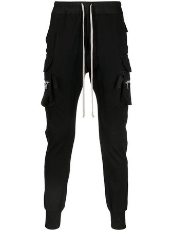 Shop black Rick Owens Mastodon cargo track pants with Express Delivery - Farfetch