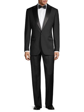 Saks Fifth Avenue Trim-Fit Wool Tuxedo on SALE | Saks OFF 5TH