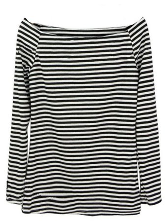 striped long sleeve top