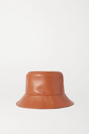 Tan Appliquéd leather bucket hat | Loewe | NET-A-PORTER