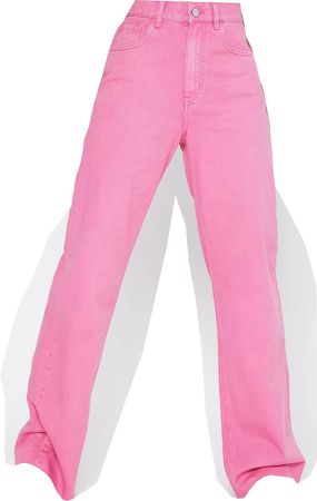 Shein Pink Boyfriend Jeans