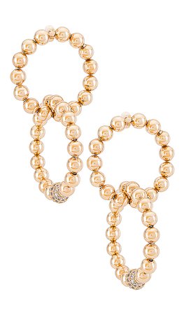 Ettika Double Hoop Earrings in Gold | REVOLVE