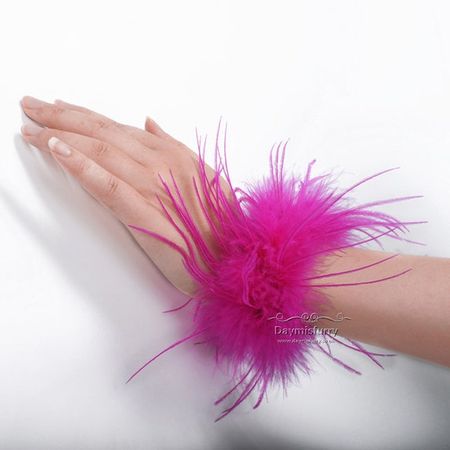Pink Feather Bracelet
