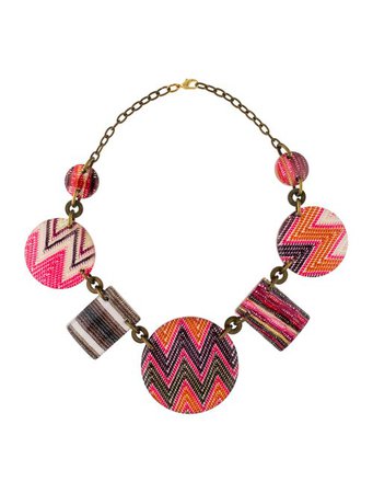 Missoni Resin Collar Necklace - Necklaces - MIS63633 | The RealReal