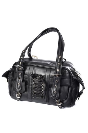 Becca Corset Black Gothic Bag by Poizen Industries | Gothic