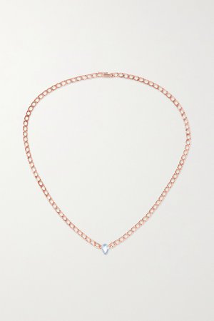 Rose gold 18-karat rose gold sapphire necklace | Anita Ko | NET-A-PORTER