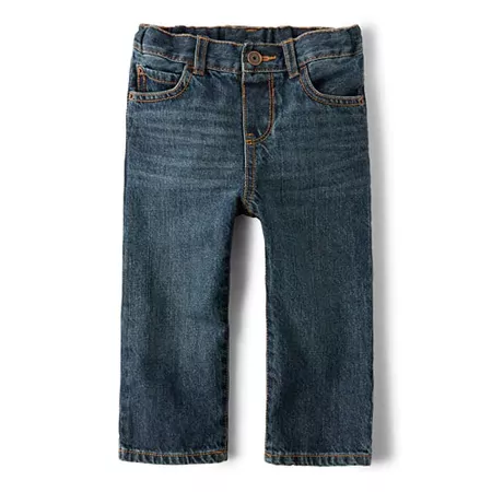 Baby And Toddler Boys Basic Straight Leg Jeans - Dark Jupiter Wash