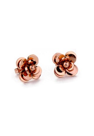 Buy CELOVIS Amrita Rose Gold Korea-Floral Earrings Online | ZALORA Malaysia RM 84.90