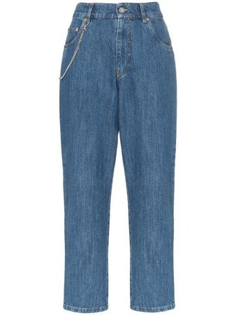 Miu Miu Jeans Con Catena - Farfetch