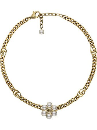 Shop Gucci pearl Double G necklace with Express Delivery - FARFETCH
