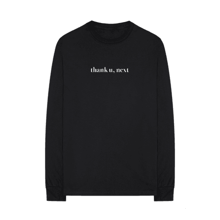 thank u, next longsleeve t-shirt + digital album – Ariana Grande | Shop