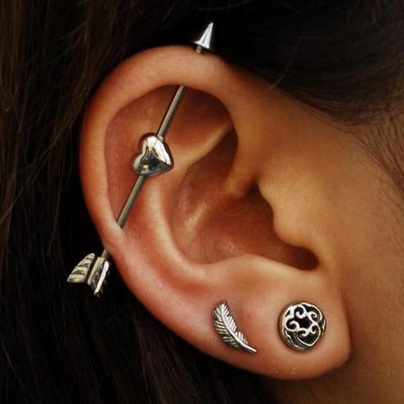 Industrial Piercing Jewelry | Industrial Earrings | Industrial Barbell | Industrial Bar Piercing - Rebel Bod