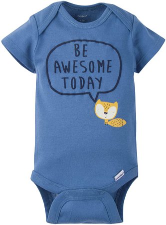 Amazon.com: Gerber Baby Boys' 5-Pack Variety Onesies Bodysuits, Awesome Fox, Newborn: Clothing