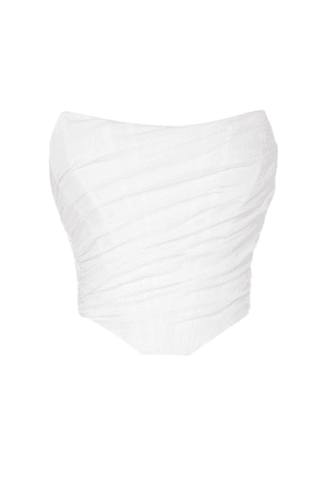 White corset top