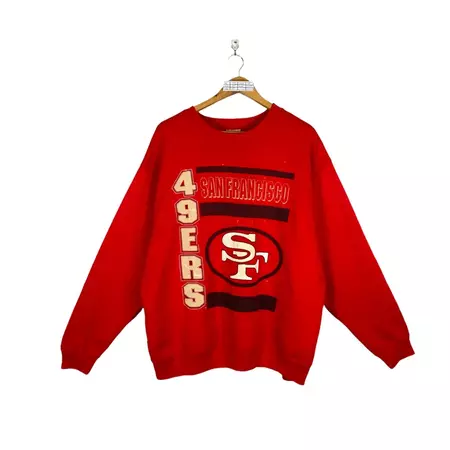 San Francisco 49ERS Sweatshirt 2x-large Vintage 90s SF 49ers - Etsy