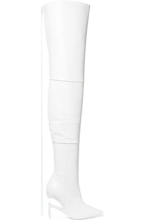 Unravel Project | Leather over-the-knee boots | NET-A-PORTER.COM