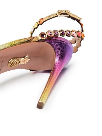 Aquazzura Tequila 105mm jewel-detail Sandals - Farfetch