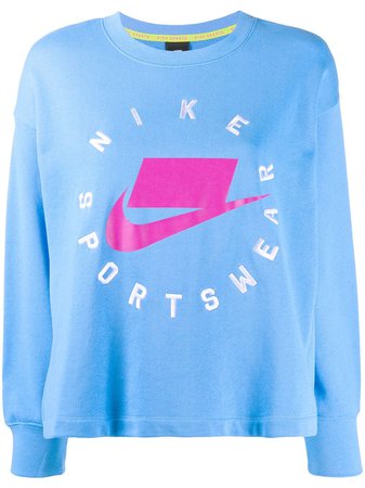 Nike Logo Print Sweatshirt - Farfetch