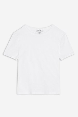 White Shrunken T-Shirt | Topshop