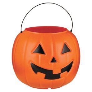Amloid Orange Halloween Pumpkin Bucket - Shop Seasonal Decor at H-E-B