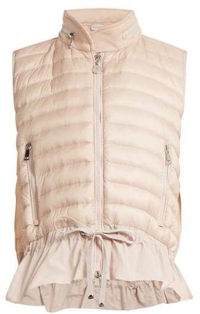 Quilted Down Gilet - Womens - Light Pink