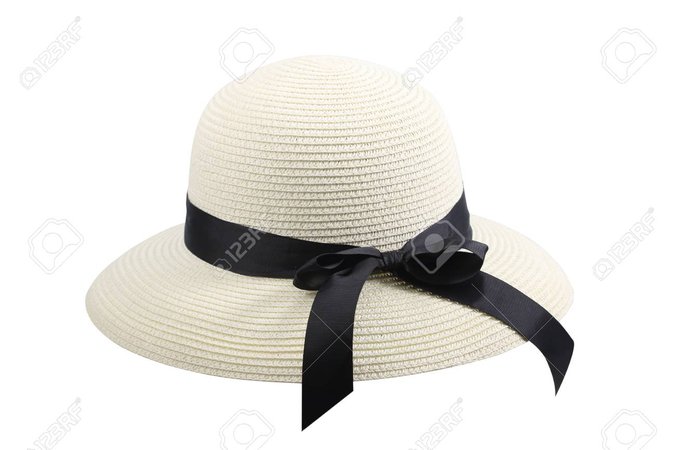 58208456-feminine-women-s-straw-hat-with-the-black-ribbon-hat-isolated-on-white.jpg (1300×866)