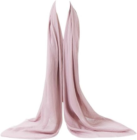Bellonesc Women Scarf Fashion Lightweight 100% Cotton Scarf Shawls and Wraps(pink purple) at Amazon Women’s Clothing store
