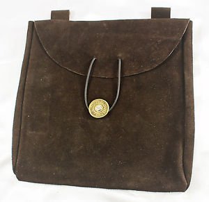 Medieval Brown Leather Pouch 2